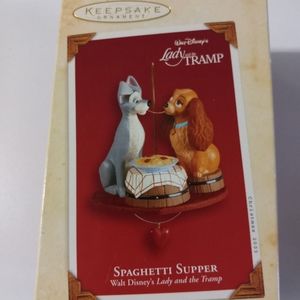 Lady and the Tramp Walt Disney Spagetti Supper ornament
